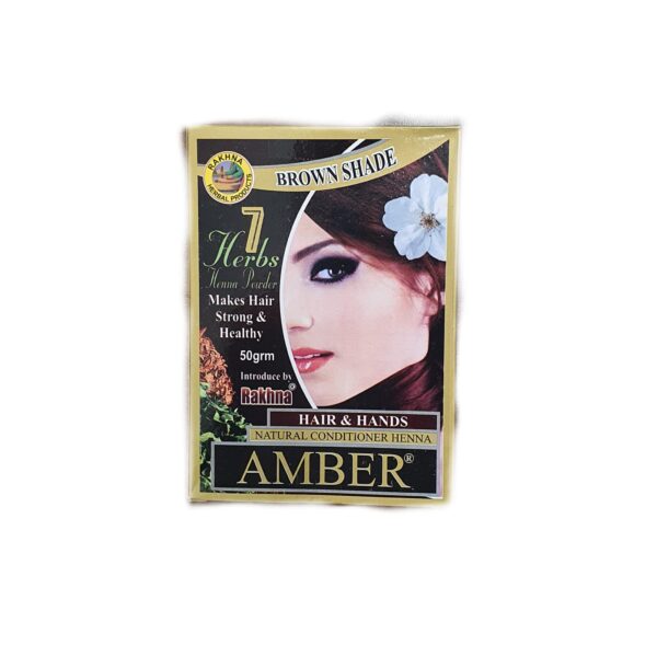 حناء 7 أعشاب لون بني 50 جرام × 12